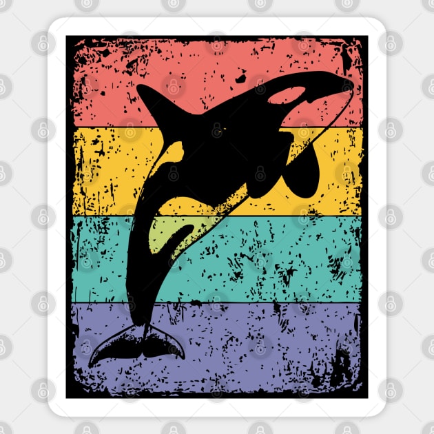 Majestic Orca Pop Art | Killer Whale for Kids Sticker by TuncGK